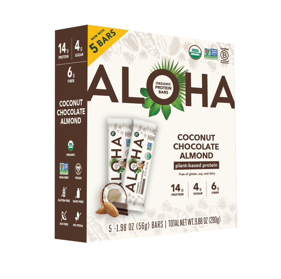 (5-bar box) Coconut Chocolate Almond Protein Bars (Best By 2025)
