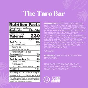 The Taro Bar – Protein Bars